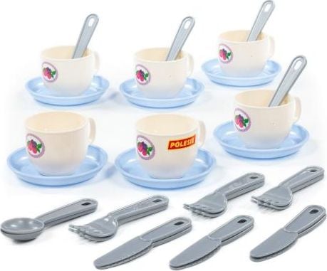 Wader Polesie 80332 Set de vase „Minutka” pentru 6 persoane 30 de elemente într-o grilă (E2)