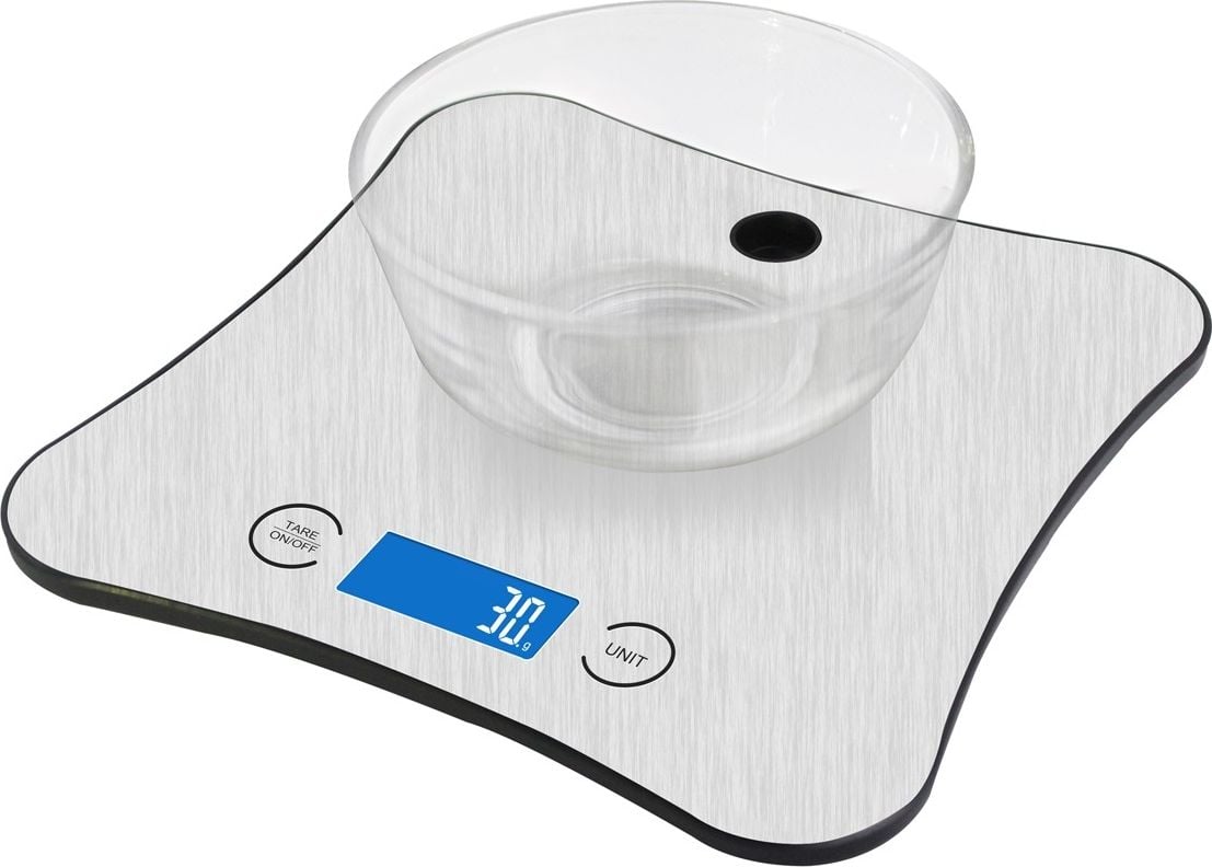 Cantare de bucatarie - Platinet PLATINET NUTRITION CANTĂ DE BUCĂTĂRIE INOX INOX NUTRIENT CALC APP BLUETOOTH [45214]