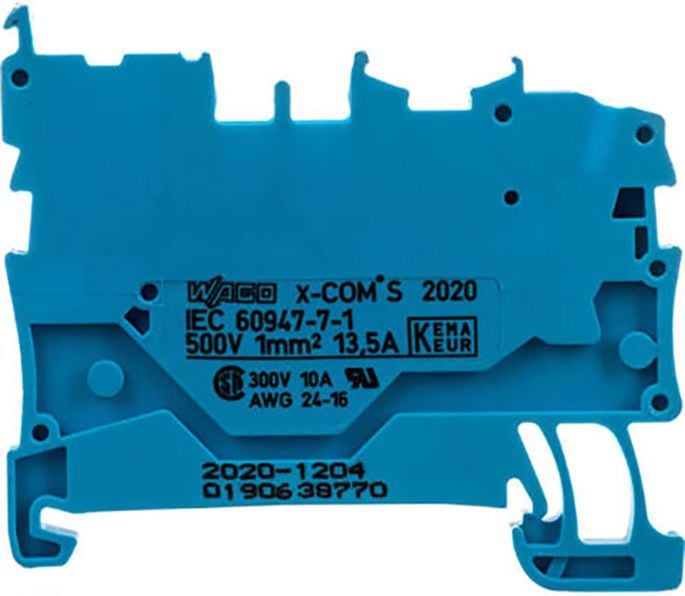 Baza conector X-COMS-un singur fir pin 1 albastru (2020-1204)