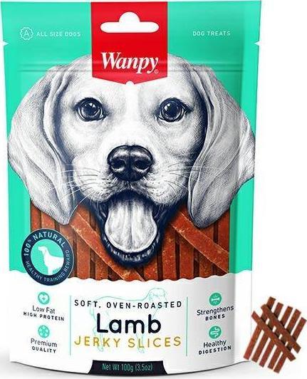 Wanpy Wanpy Pies 100g Miel Jerky Slices Lamb Strips