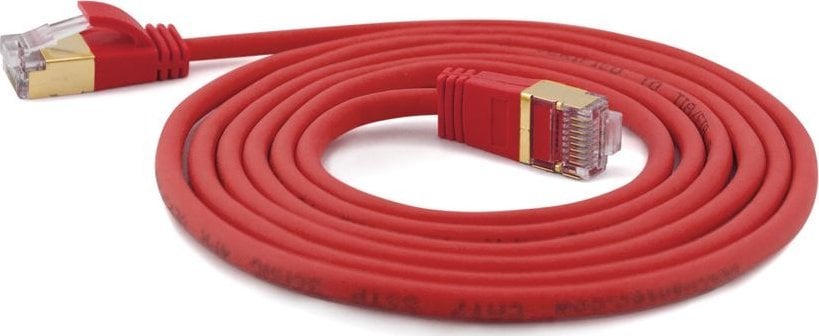 Wantec Wantec Extra dünnesCat.7 RohCable SSTP Patch Cable - 0,2 m - Cat.7 RohCable - S/FTP (S- STP) - RJ- 45 - RJ- 45 - roșu (7156)