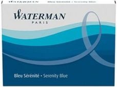 Cartus Waterman Standard Serenity Blue lavabil, 8 buc/set