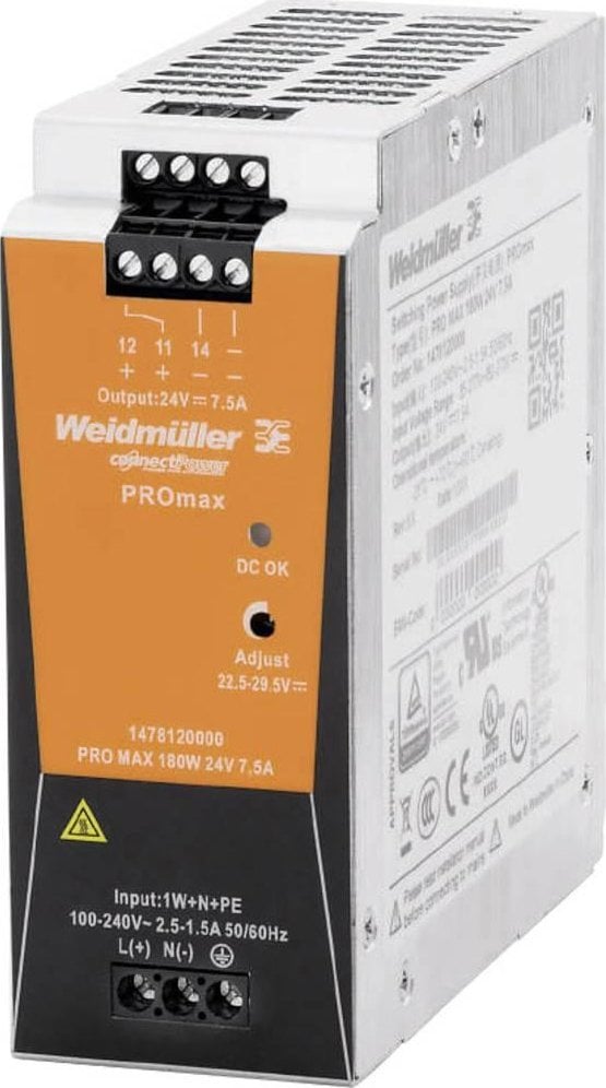 Alimentare Weidmüller DC PRO MAX 240W 24V 10A 1478130000