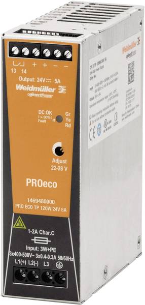 Sursa de alimentare stabilizata Weidmuller PRO ECO 120W 24V 5A