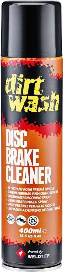 Weldtite WELDTITE DIRTWASH DISC BRAKE CLEANER Aerosol Spray 400ml (NOU)