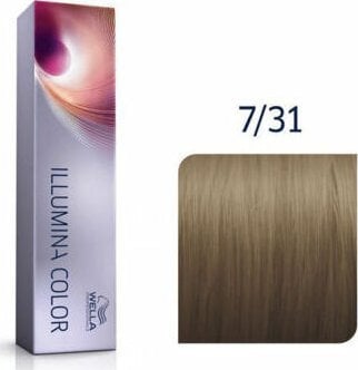 Wella Professionals Wella Professionals, Illumina Color, Permanent Hair Dye, 7/31 Medium Blonde Golden Ash, 60 ml For Women