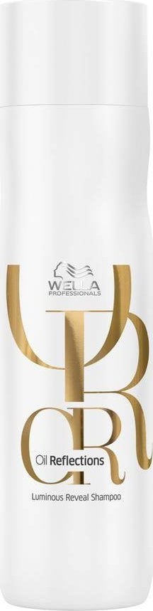 Wella Professionals_Oil Reflections Luminous Reveal Shampoo este un sampon hidratant pentru stralucire si catifelare a parului, cu o capacitate de 250 ml.