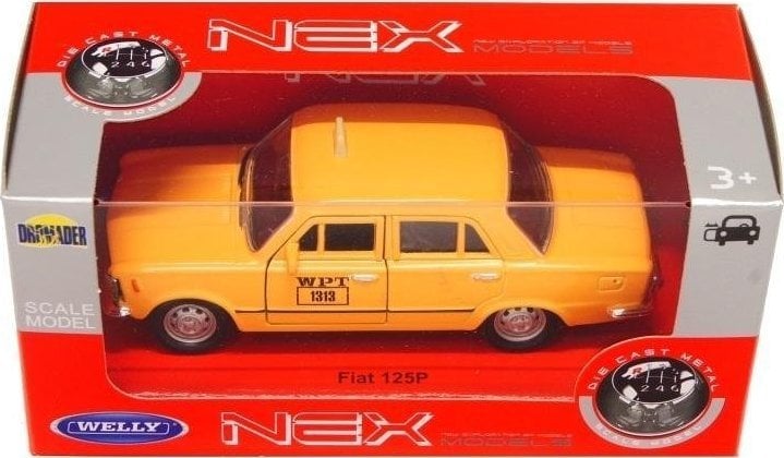 Welly Fiat 125p 1:39 Taxi portocaliu WELLY