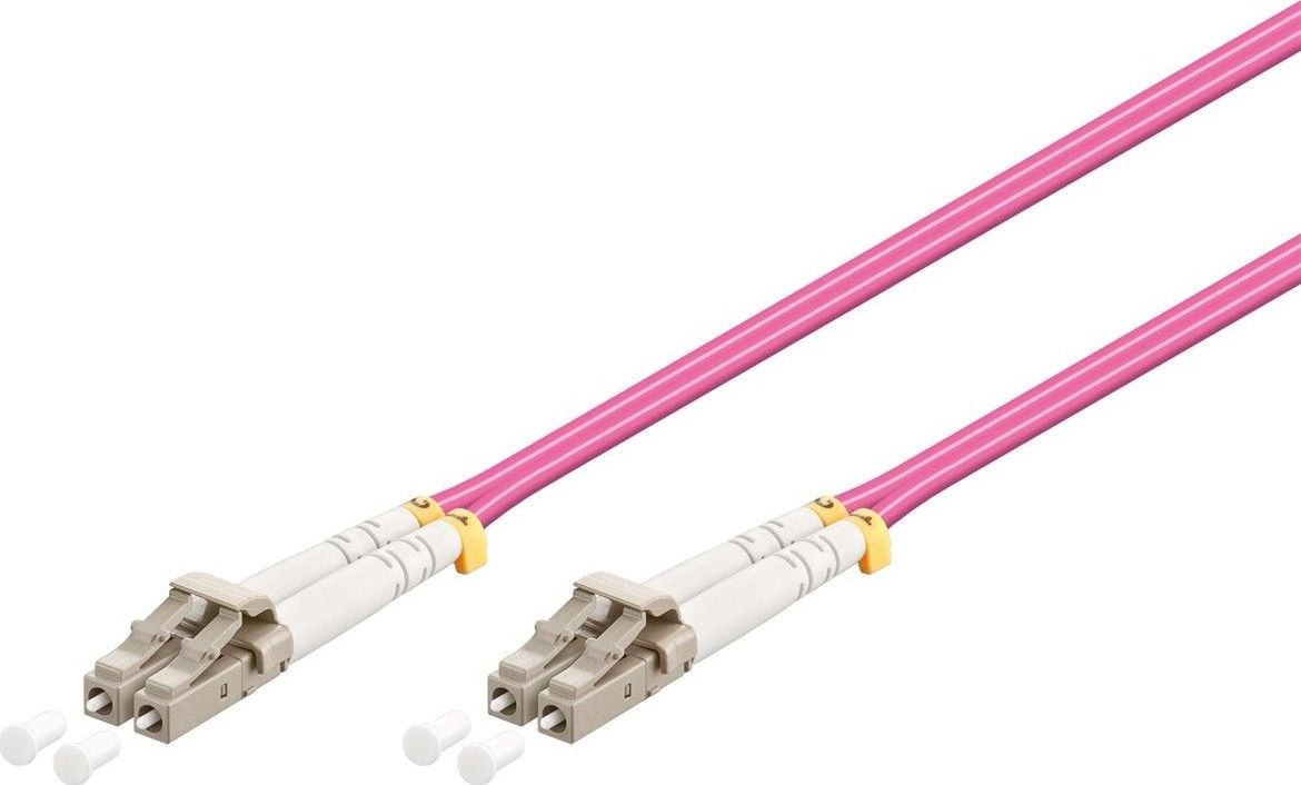 Wentronic Goobay - cablu de rețea - LC multi-mode (M) este LC multi-mode (M) - 1 m - fibra - 50/125 micrometru - OM4 - Halogen Free - Violet (95934)