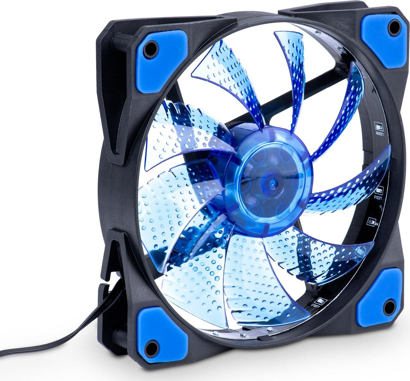 Ventilator PC Akyga AW Fan-12C-BL, albastru, 120x120x25mm
