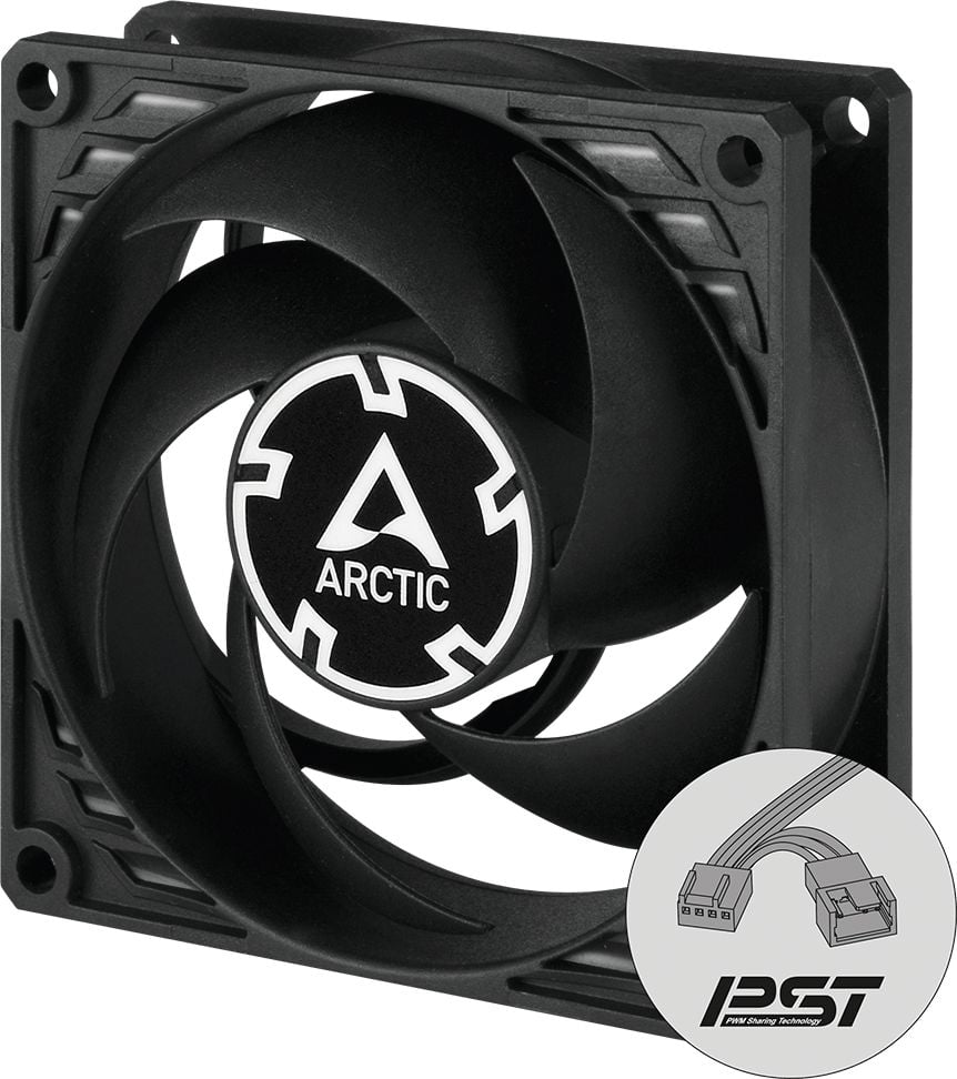 Ventilatoare PC - Ventilator PC Arctic ACFAN00150A, P8 PWM PST,  negru,80 x 80 x 25mm