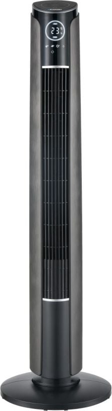 Ventilator turn Blaupunkt AFT801, Telecomanda, Putere 45W, 3 viteze, Inaltime 108 cm, Display LED, Flux de aer puternic, Negru