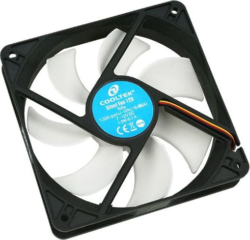 Ventilator Cooltek SILENT FAN 120 120 mm, 1200 rpm, 63.5 CFM