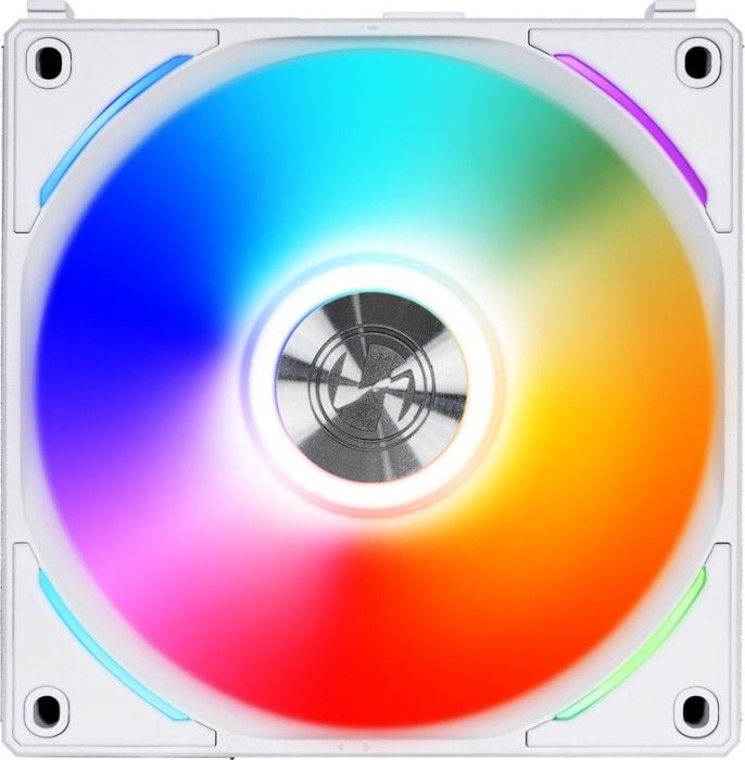Ventilator PC Lian Li UF-AL120-1W, NI FAN AL120 RGB, Alb, 120x120x25mm