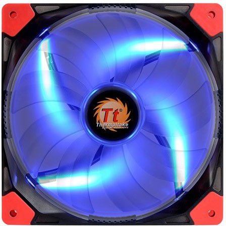 Ventilator PC Thermaltake CL-F021-PL14BU-A, Luna 14 LED albastru, 21,8 dBA