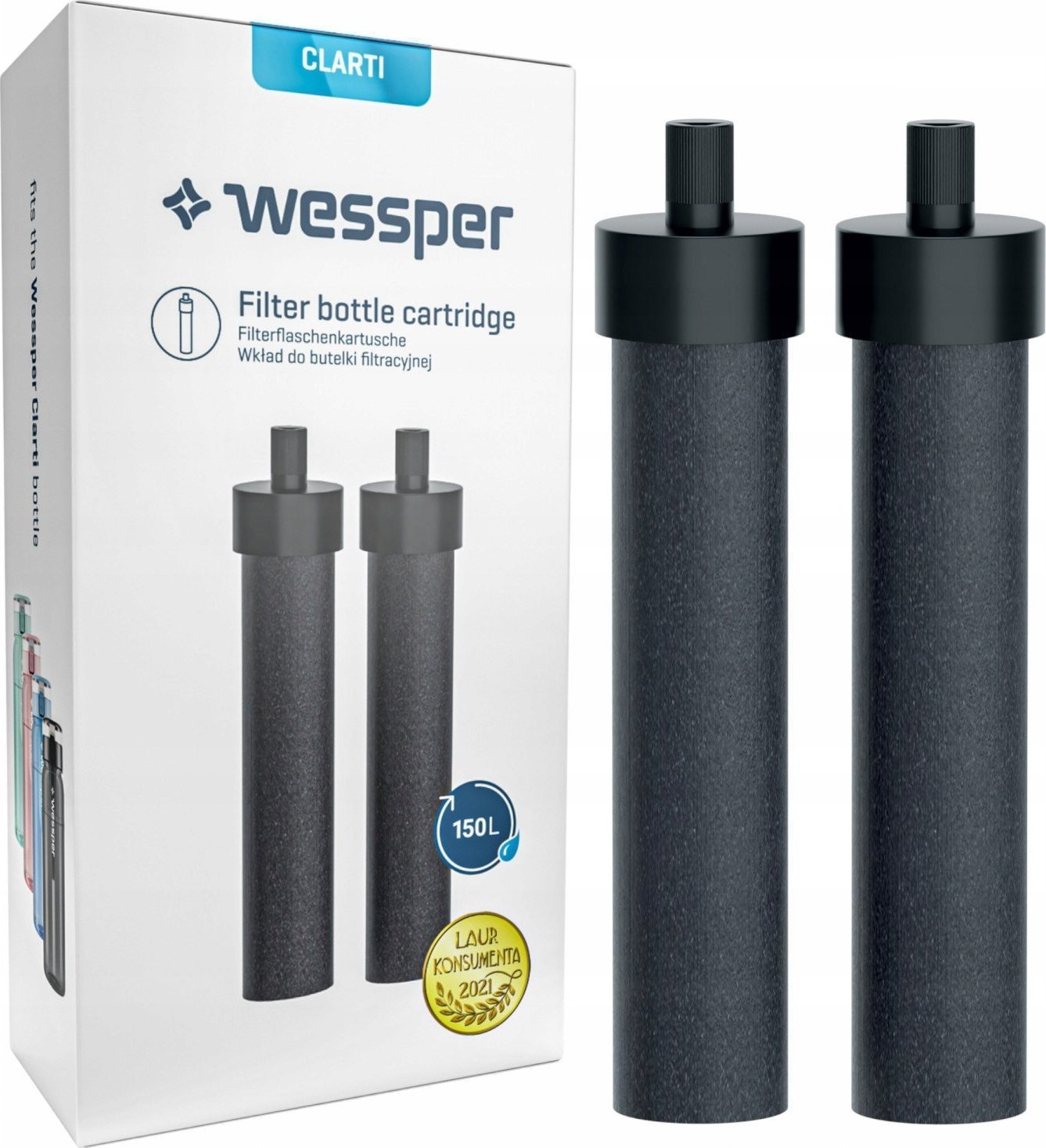 Wessper 2x FILTRE DE APA PENTRU STICLA WESSPER ACTIVEMAX CLARTI