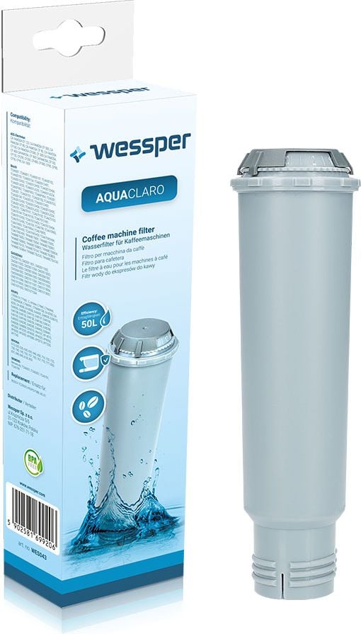 Wessper AquaClaro - filtru de apă pentru mașini AEG, Bosch, Krups, Neff, Siemens (șurub)