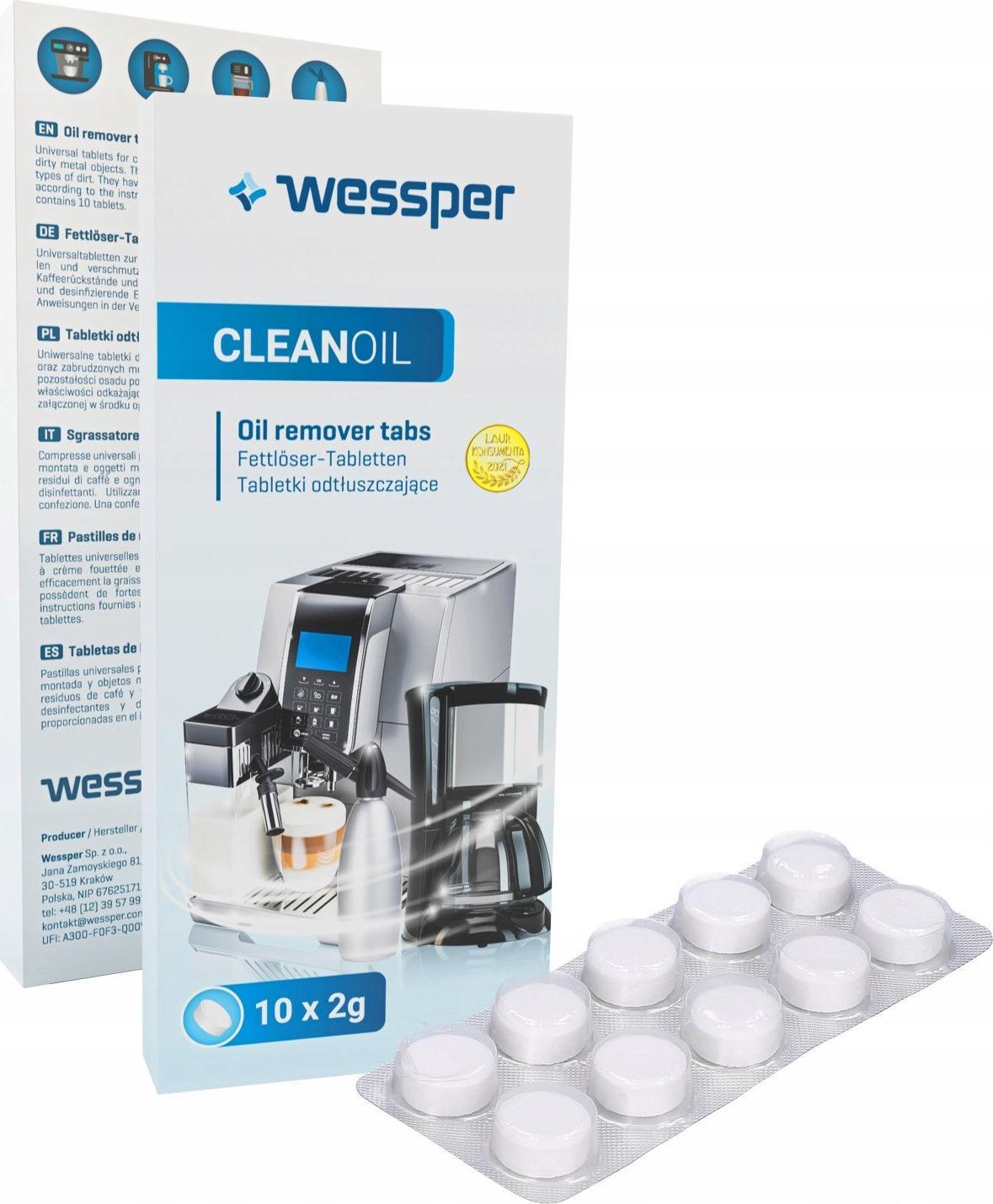 Accesorii si piese aparate cafea - Wessper Tabletki czyszczące WES078 10szt.