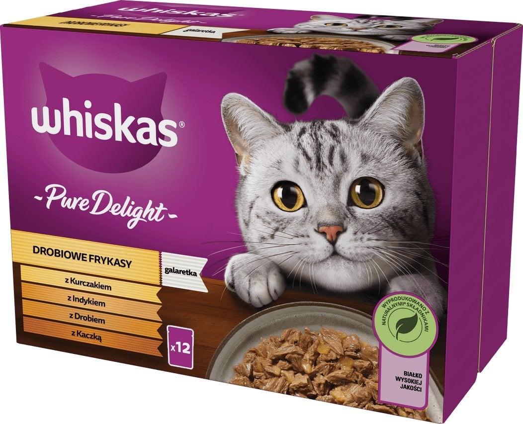 Whiskas Whiskas Sasz Potr Pure Delight Poultry 12x85g