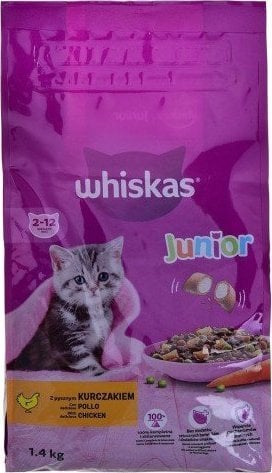 Whiskas WHISKAS Hrana uscata cu pui pentru pisoi 1.4KG