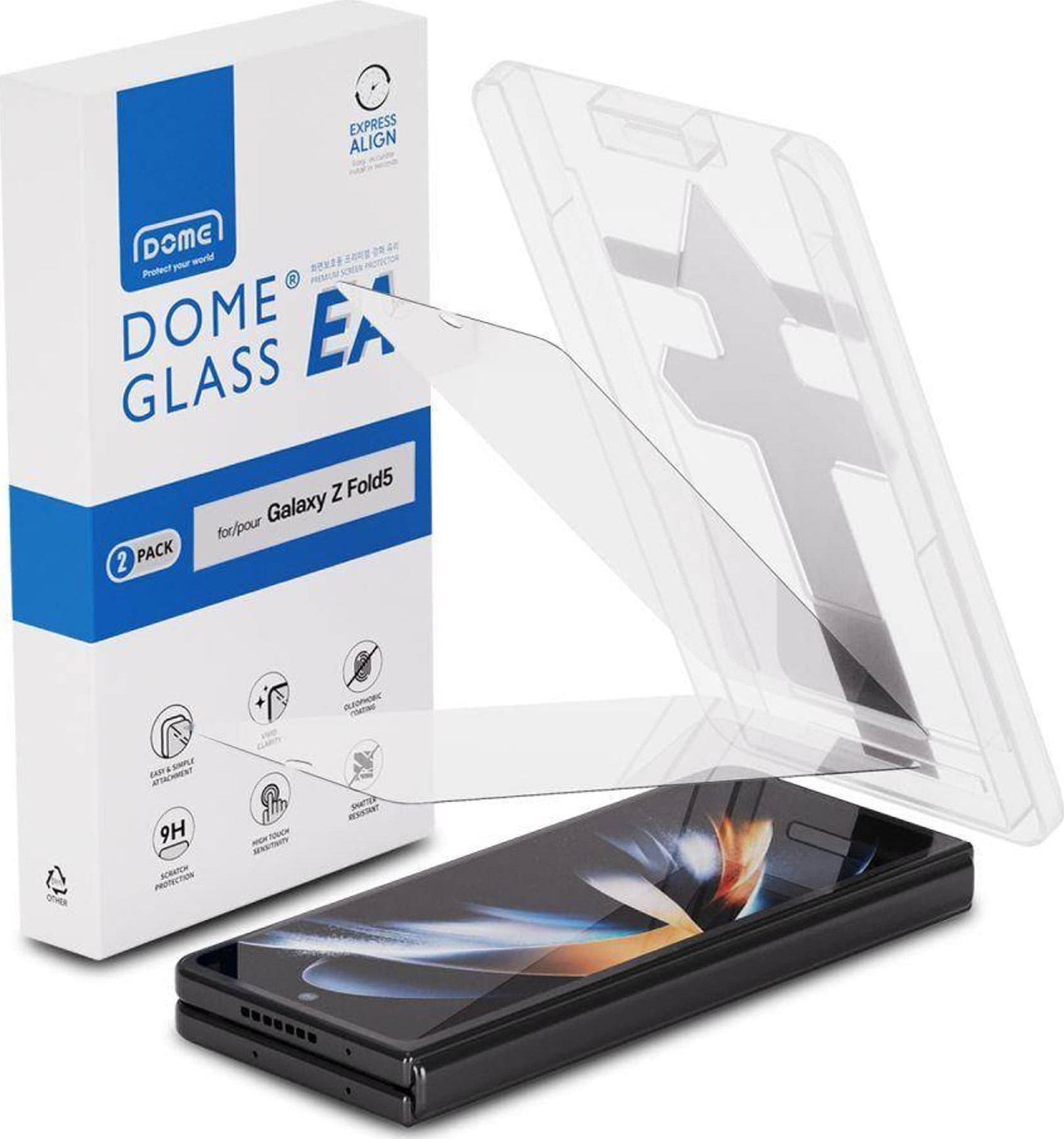 Whitestone Szkło Hartowane SAMSUNG GALAXY Z FOLD 5 Whitestone EA Glass 2-pack Clear