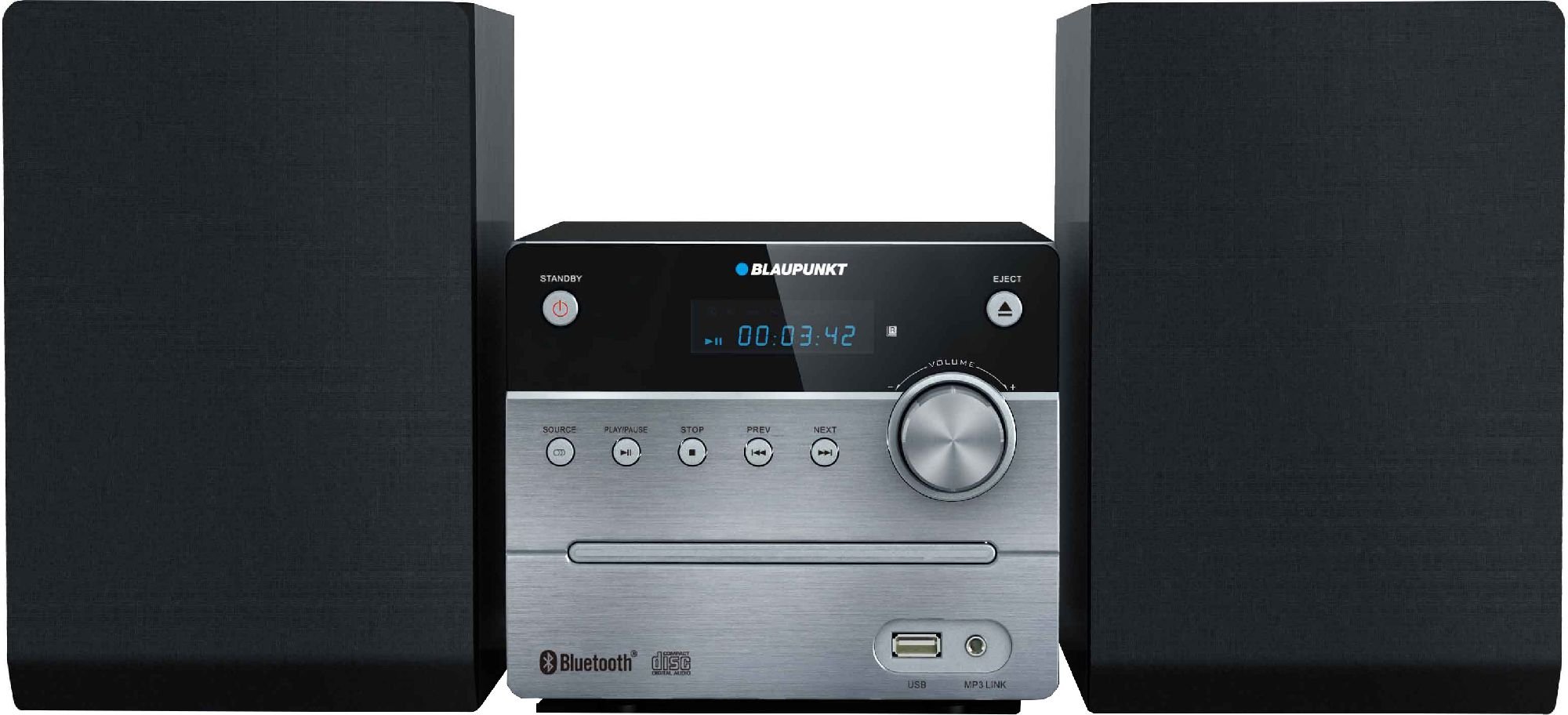 Microsistem Blaupunkt MS12BT, 2x5W, Bluetooth, CD, MP3 USB