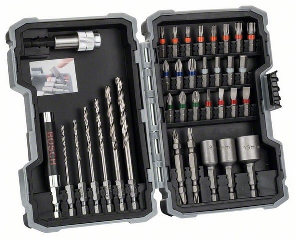 Burghiu Bosch Set de burghie si burghie Hex-Pro Mix Metal 35 buc (2607017328)