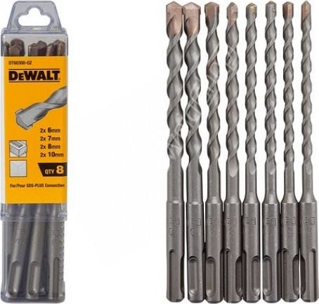 Set burghie SDS Plus, 6-10 mm, Dewalt