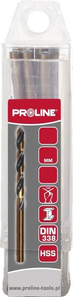 Burghiu Pro-Line BROMA PENTRU POLITIRE METAL HSS DIN338. 0.8MM BUC 1 PROLINE