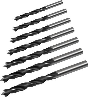 Set burghie pentru lemn Rebel Tools 7 bucati, 3, 4, 5, 6, 7, 8, 10 mm