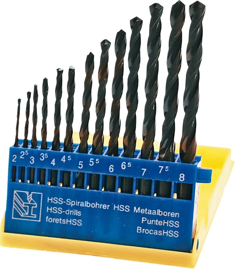 Top Tools burghiu pentru metal HSS cilindric 1,5 2 4 5,5 5 4,8 3 2,5 3,5 4,2 6 3,2 6,5 mm set (5313)