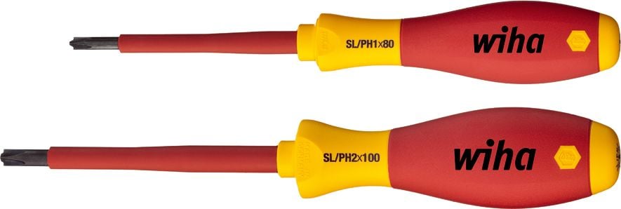 șurubelniță electrice SoftFinish set plusminus / Phillips piese 2-blister (32281)