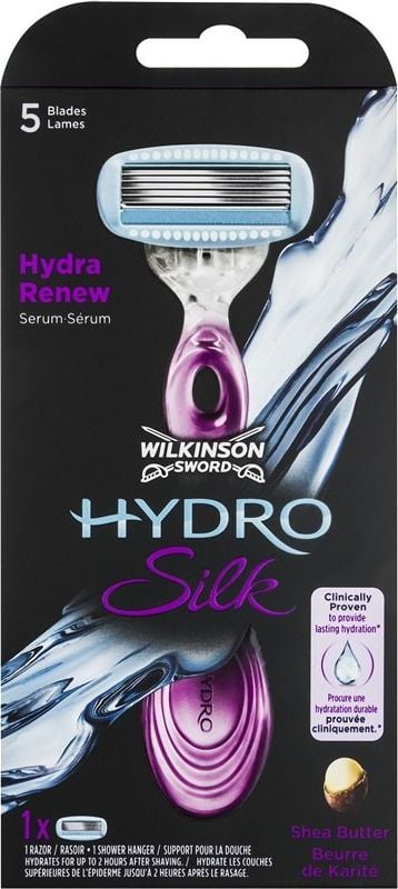 Aparat de ras Wilkinson Sword Hydro Silk,Capul rotund și flexibil ,Rezervor unic dublu