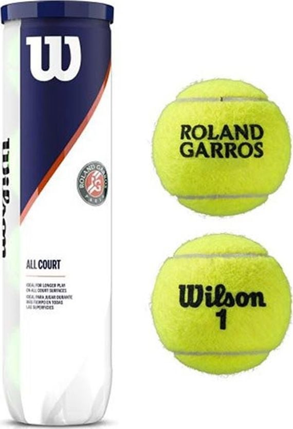 Set mingi tenis Wilson Roland Garros All Court, 4 bucati