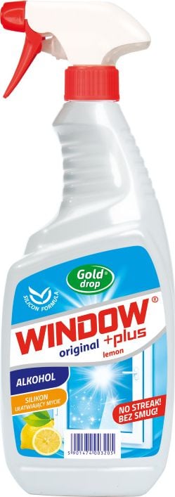 Window Window Plus Lemon Fresh - Lichid pentru spalat geamuri si oglinzi, lamaie - 750 ml