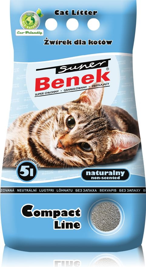 Litier pentru pisici Super Benek Compact Natural 5 l