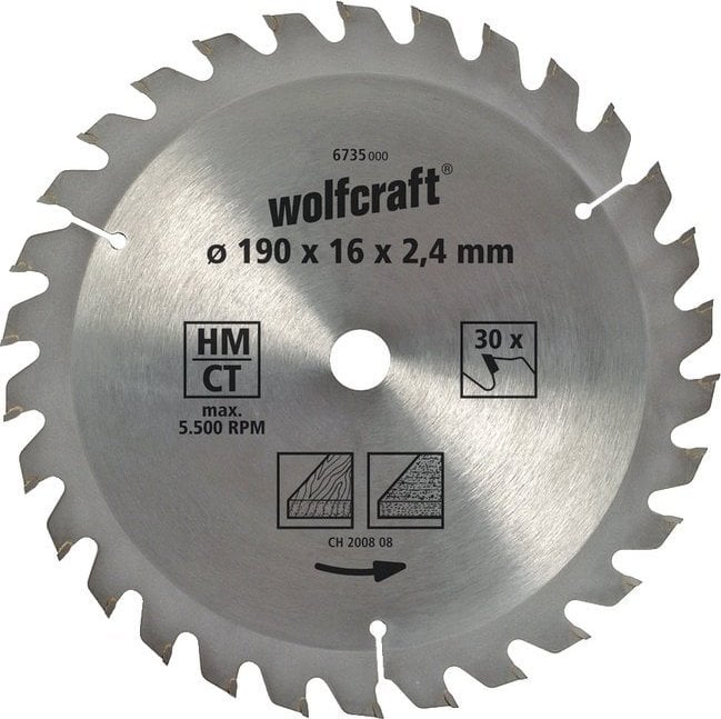 Lama de ferastrau Wolfcraft 140/12,75 mm HM Wolfcraft - taieri rapide si precise