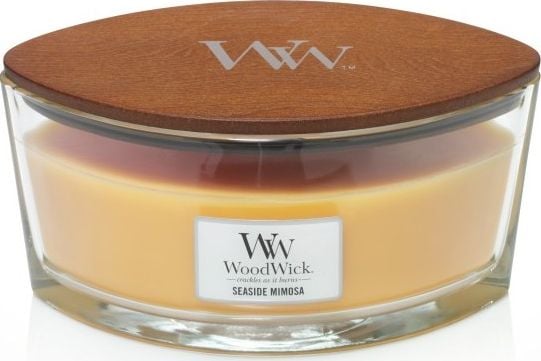 Lumanare WoodWick WoodWick SEASIDE MIMOSA, capacitate: Elipsa mare 12 cm (453,6 g)