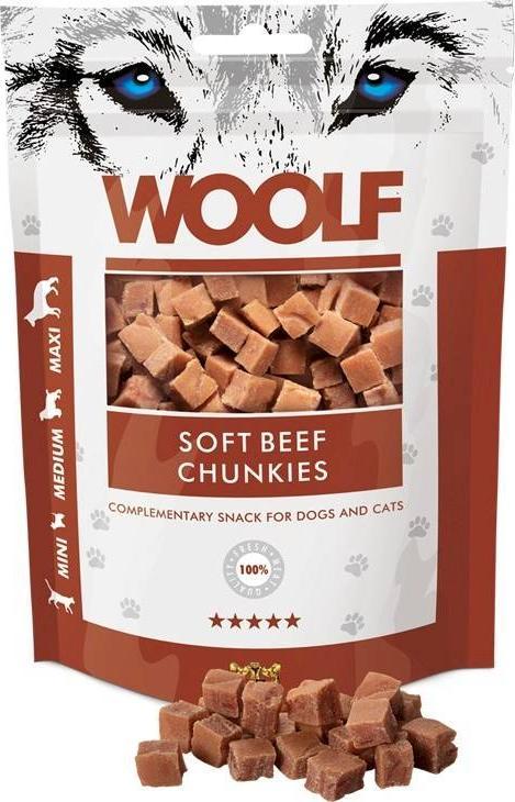 WOOLF Woolf Delicacy Pies Bucăți moale de vită, 100g