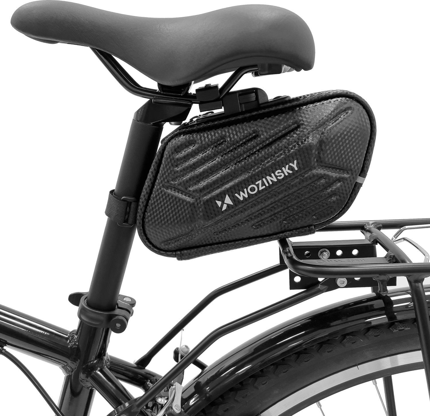 Wozinsky bicycle saddle bag waterproof 1.5l black (WBB27BK)