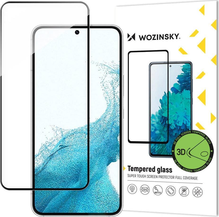 Wozinsky Wozinsky 3D Edge Nano Flexi Glass folia szklana szkło hartowane na cały ekran z ramką Samsung Galaxy S22 przezroczysty