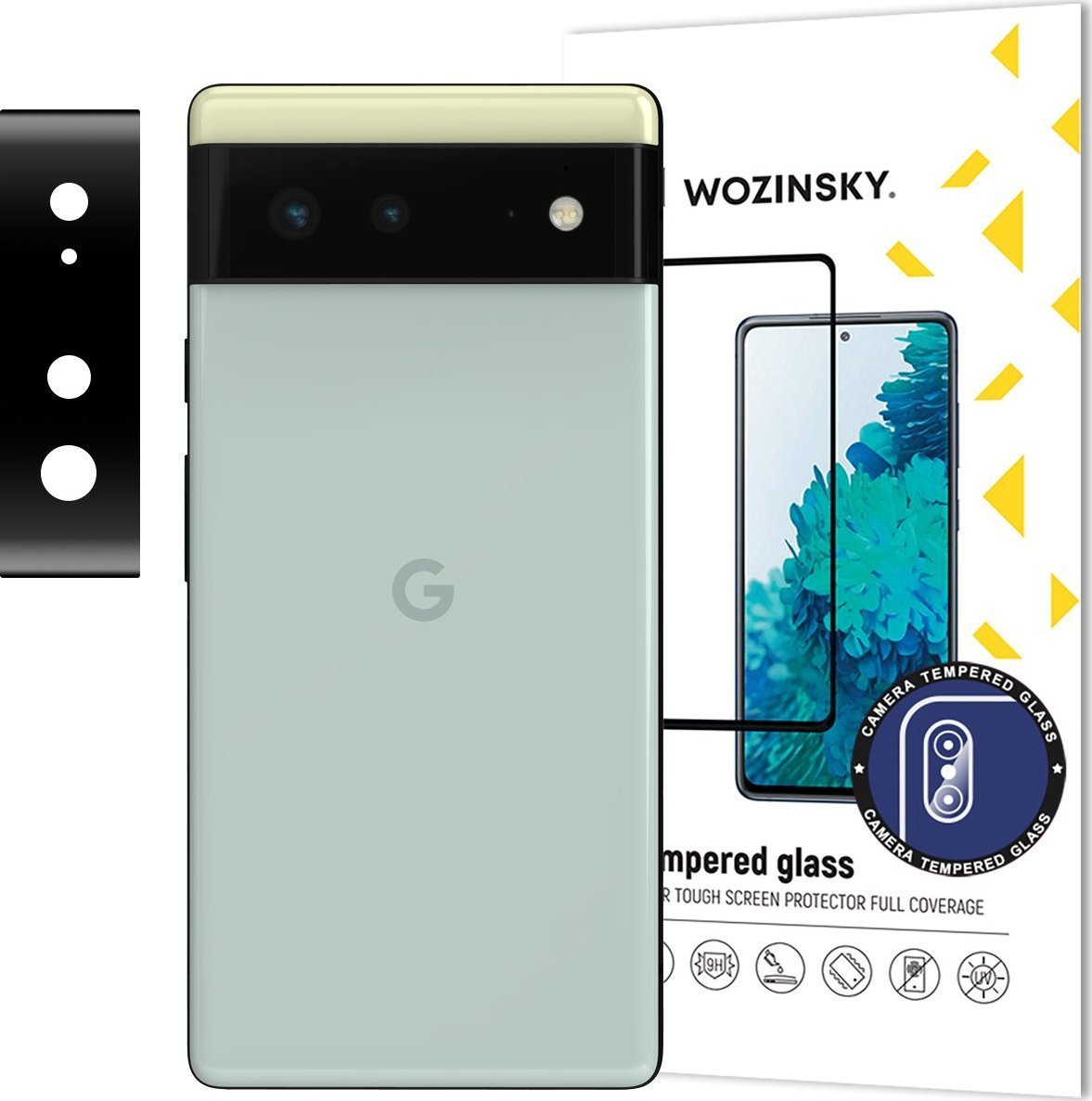 Wozinsky Wozinsky Full Camera Glass szkło hartowane do Google Pixel 6 na aparat kamerę 9H