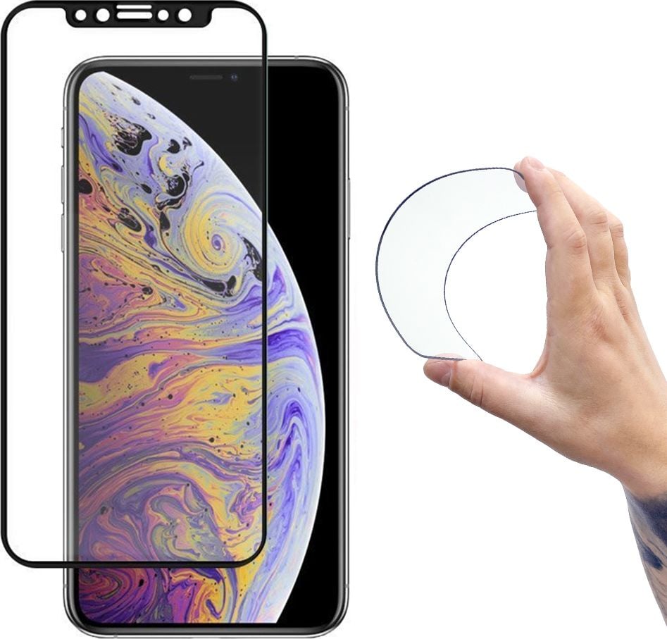 Wozinsky Wozinsky Full Cover Flexi Nano folia szklana szkło hartowane z ramką iPhone 13 Pro Max przezroczysty