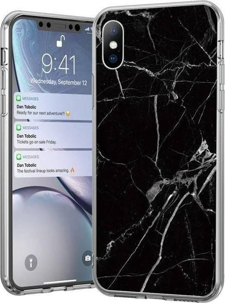Etui din gel Wozinsky de marmură pentru Samsung Galaxy Note 9 de culoare neagră Gelul de marmură Wozinsky Wozinsky este produsul perfect pentru a-ți proteja Samsung Galaxy Note 9. Este ușor, rezistent și conferă un aspect elegant și modern telefonul