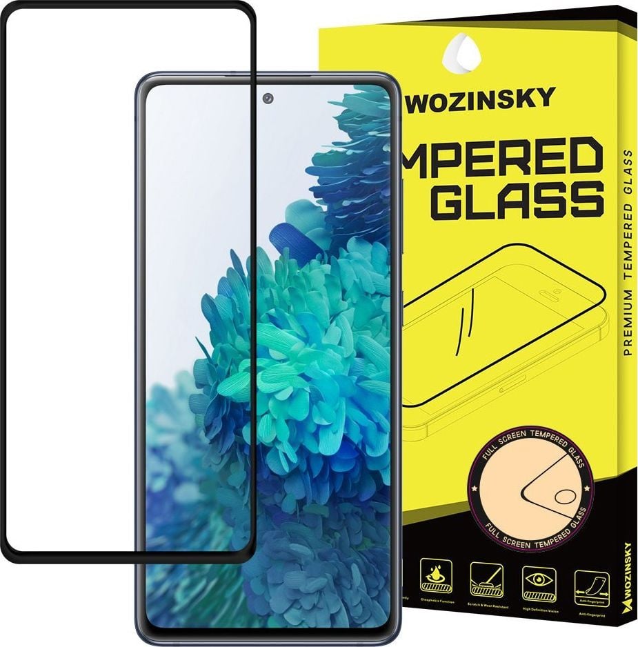 Wozinsky Wozinsky super wytrzymałe szkło hartowane Full Glue na cały ekran z ramką Case Friendly Realme C21 czarny