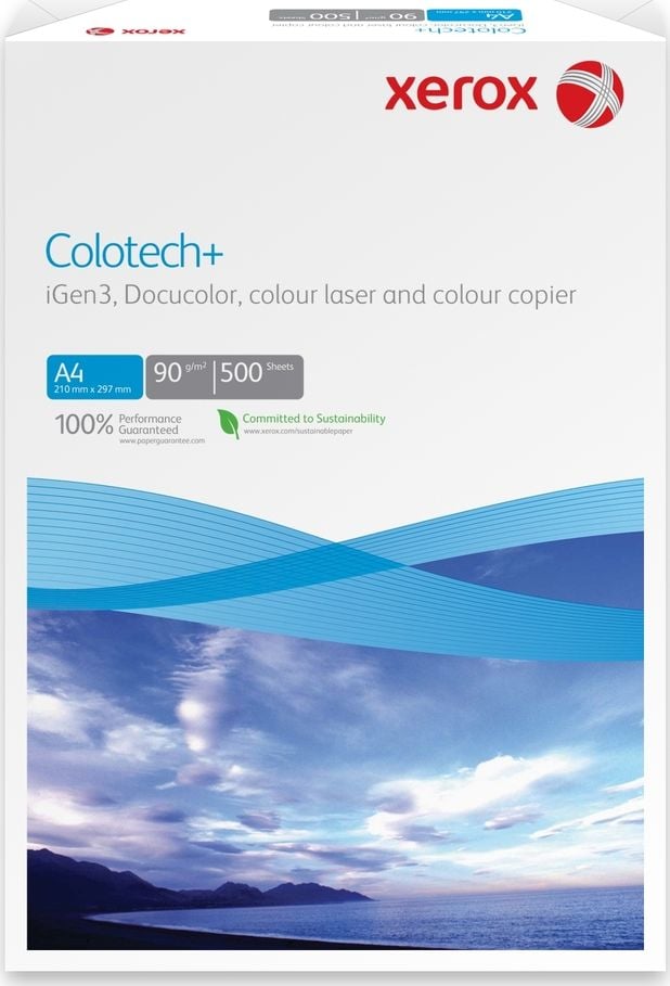 Hartie copiator color Xerox Colotech, A4, 90g/mp, 500 coli/top