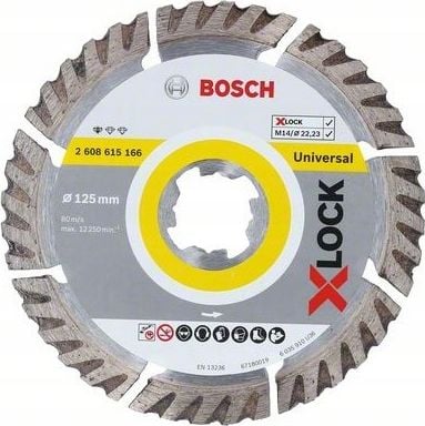 X-LOCK 125mm diamant lama de beton (2608615166)