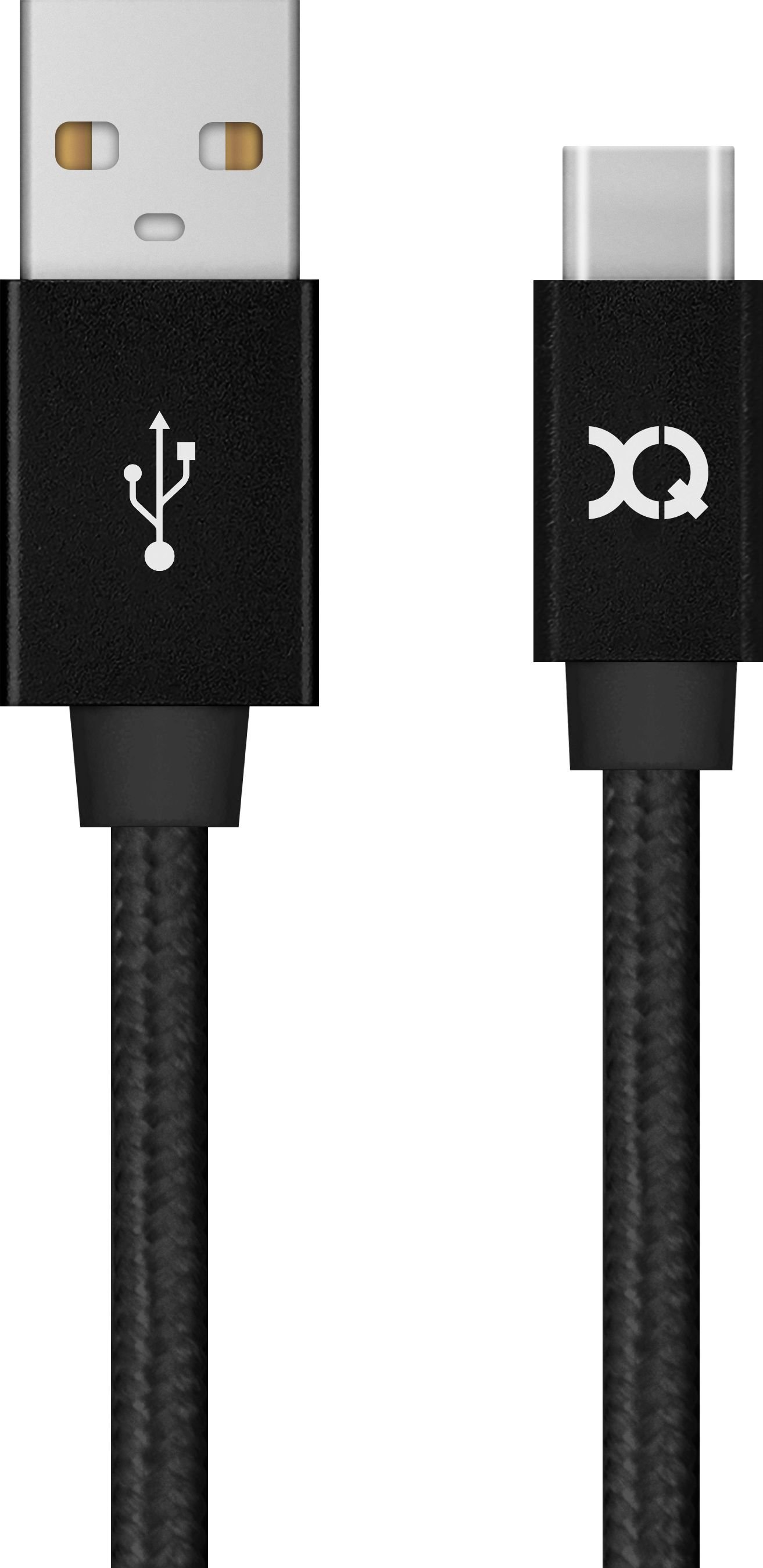Xqisit USB-A - cablu USB-C 1,8 m negru (112200)