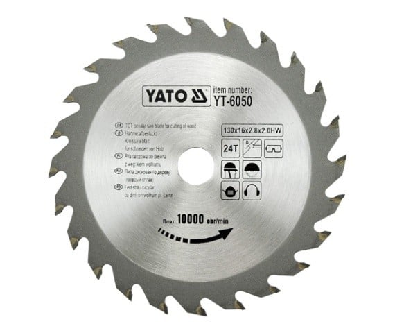 Disc circular pentru lemn 130 x 16 x 2.8 mm Yato YT-6050