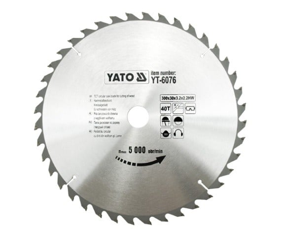 Disc Fierastrau Circular pentru Lemn Yato 300X40X30 YT-6076